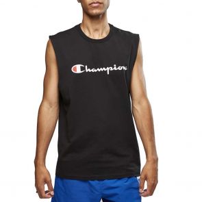 Champion Script Muscle Tank AXQMN Black