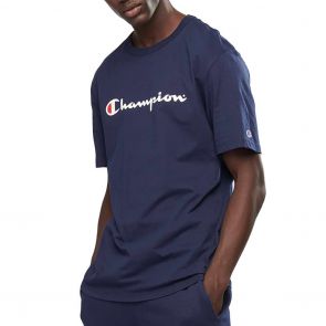 Champion Script Short Sleeve Tee AXQPN Navy