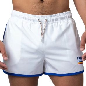 BIKE Track Short 4-Way Stretch BAM200 White