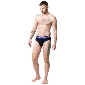 BIKE Brief 2-Pack BAS307 Black and Red