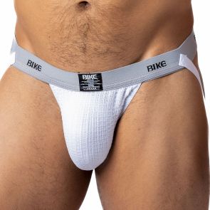 BIKE Swimwear Jockstrap BAS308 White