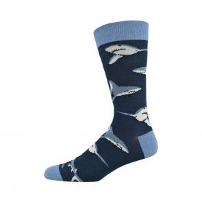 Bamboozld Mens Shark Sock BBS18SHARK Navy