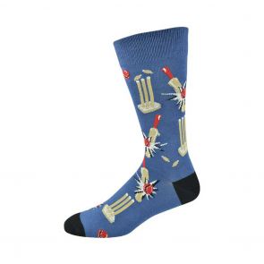 Bamboozld Mens How's That Cricket Sock BBS19HOWZAT Blue