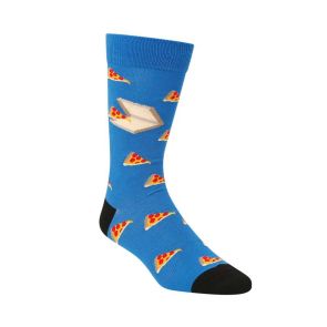 Bamboozld Mens Pizza Slice Sock Blue