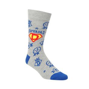 Bamboozld Mens Superdad Sock Grey Marle