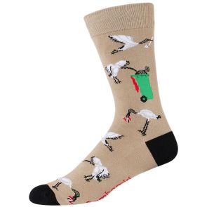 Bamboozld Mens Bin Chicken Bamboo Socks BBS23BINCHICKENR Stone