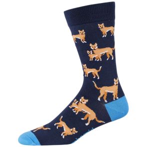 Bamboozld Mens Dingo Bamboo Socks BBS23DINGOR Navy