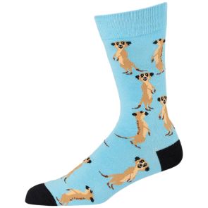 Bamboozld Mens Meerkats Bamboo Socks BBS23MEERKATSR Blue