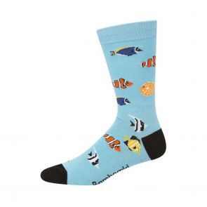 Bamboozld Mens Aquarium Sock BBW20AQUA Bright Blue