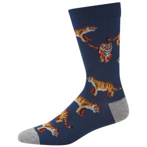 Bamboozld Mens Shere Khan Bamboo Socks BBW22SHEREKHANR Blue