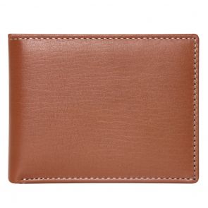 Stewart Stand Stainless Steel Leather Bifold Wallet BF2002 Tan