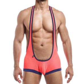 Joe Snyder Bulge Body Singlet JSBUL10 Coral Mesh