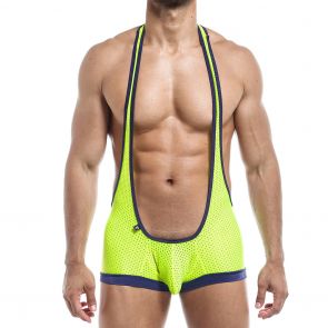 Joe Snyder Bulge Body Singlet JSBUL10 Lemon Mesh