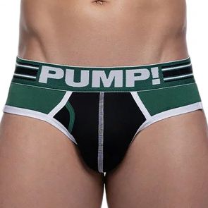 PUMP! Boost SideCut Brief 12065 Black and Green