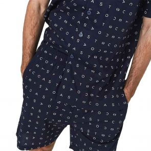 Coast Clothing Signature Essential Button Up PJ Set 19CCS338 Navy