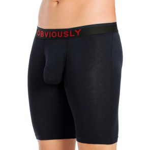 Obviously FreeMan Boxer Brief 9 Inch Leg C01 Black
