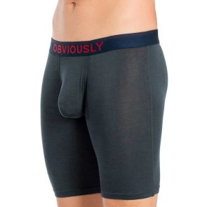 Obviously FreeMan Boxer Brief 9 Inch Leg C01 Ash
