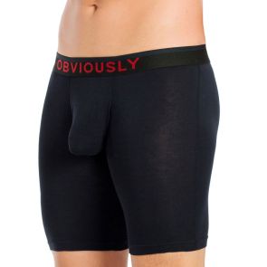 Obviously Freeman 6 Inch Leg Boxer Brief C09 Black