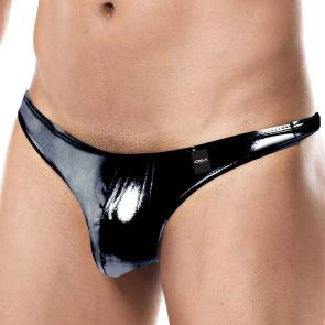 CUT4MEN Provocative Classic Thong C4M03 Black Skai