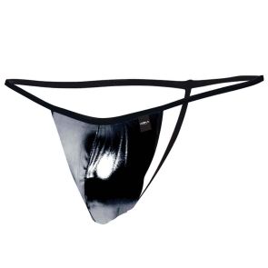 CUT4MEN Provocative G-String C4M02 Black Skai
