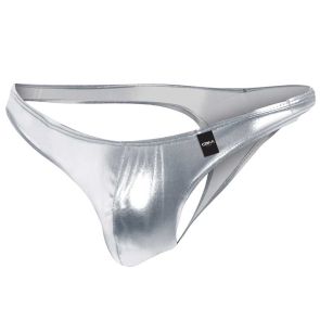 CUT4MEN Provocative Classic Thong C4M03 Silver Skai