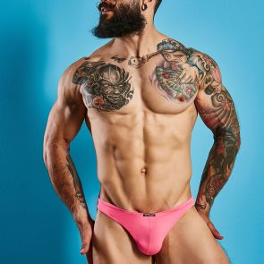 CUT4MEN Renaissance Classic Thong C4M03 Neon Coral