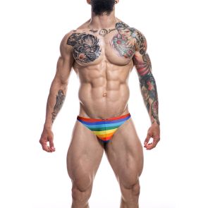 CUT4MEN Renaissance Classic Thong C4M03 Rainbow