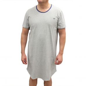 Coast Cotton Knit Night Shirt NSK01 Grey Marle