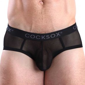 Cocksox Mesh Sports Brief CX76ME Black Shadow