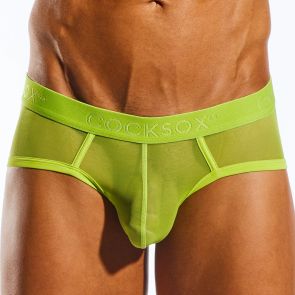 Cocksox Mesh Sports Brief CX76ME Citrus Green