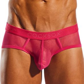 Cocksox Mesh Sports Brief CX76ME Fresia Pink