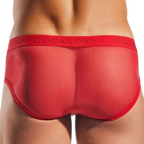 Cocksox Italian Mesh Sports Brief CX76ME Rose