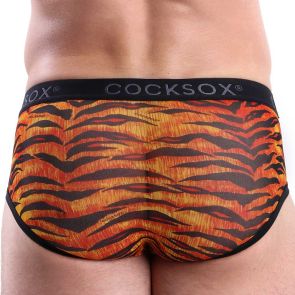 Cocksox Mesh Sports Brief CX76ME Tiger