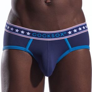 Cocksox Americana Sports Brief CX76N Patriot Blue