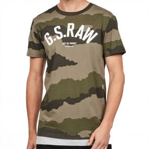 G-Star Raw Graphic 13 T-Shirt D15247 Shamrock Asfalt