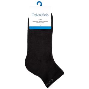 Calvin Klein Mens Hayden Athletic Quarter Crew Socks 3-Pack E93007 Black