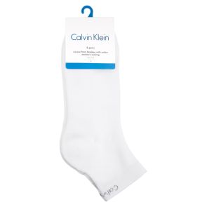 Calvin Klein Mens Hayden Athletic Quarter Crew Socks 3-Pack E93007 White