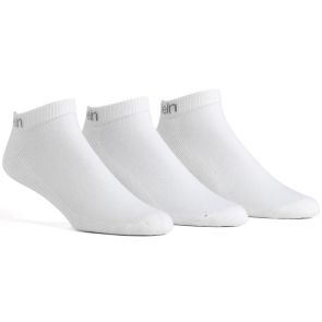 Calvin Klein Mens Philip Sports Athletic Ped Ankle Socks 3-Pack E93025 White