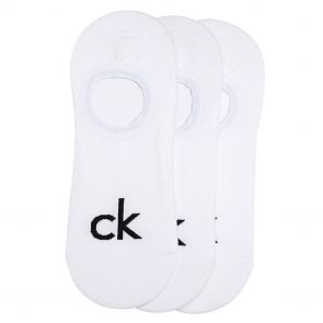 Calvin Klein Albert Logo Liner Socks 3 Pack ECA343 White