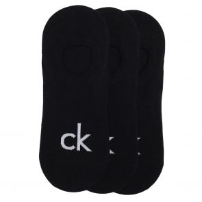 Calvin Klein Albert Logo Liner Socks 3 Pack ECA343 Black