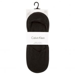 Calvin Klein Drew Loafer No Show Socks 2 Pack ECB177 Black
