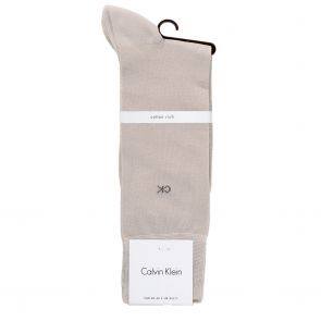 Calvin Klein Liam 14 Gauge Cotton Flat Knit Crew Socks ECB212 Sand