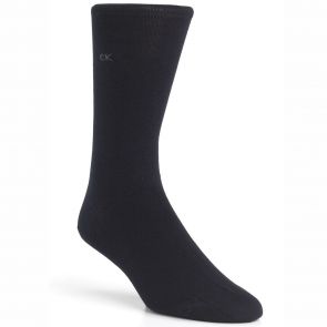 Calvin Klein Mens Liam Cotton Flat Knit Dress Socks ECB212 Navy