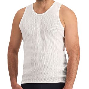 Jockey Eyelet Athletic Singlet M01157 White