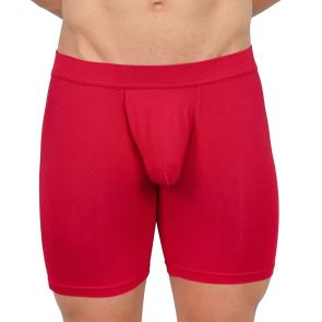 Obviously EliteMan Boxer Brief 6 inch Leg F09 Red