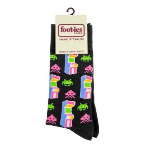 Foot-ies Arcade Sneaker Socks FARC606 Black