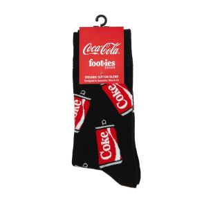 Foot-ies Coke Cans Socks FCOK586 Black