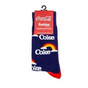 Foot-ies Coke Skies Socks FCOK588 Navy