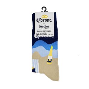 Foot-ies Corona Beach Scene Socks FCOR651 Beach