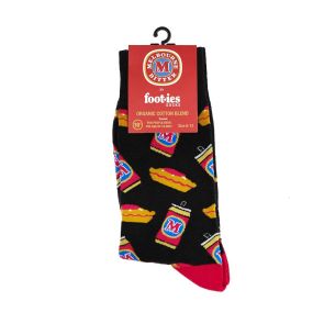 Foot-ies Melbourne Bitter Footy Fuel Socks FMEL655 Black